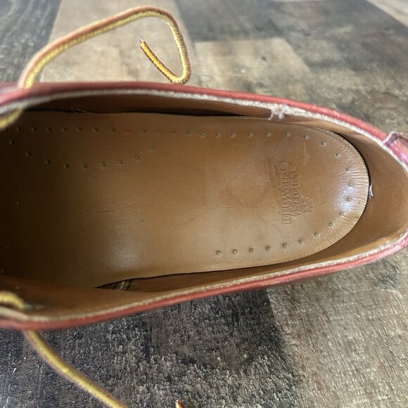 Red Wing 8103 Oro Russet Moc Toe Leather Work Boots Mens 9 D - Picture 6 of 12